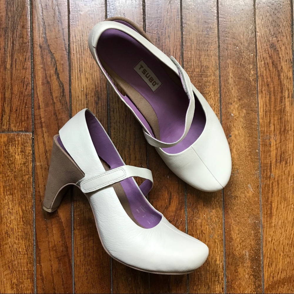 7 Tsubo Leather Heels